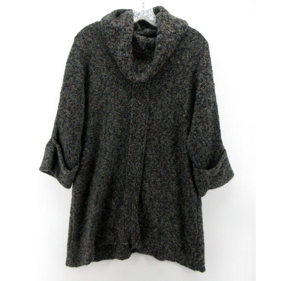 Habitat Sweater Small Wool Blend Tunic Pullover Cuffed Cowl Neck Knit - Picture 1 of 10